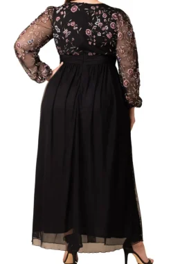 Eternal Embroidered Bodice Evening Gown - Plus