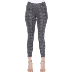 Faux Suede Snake Print Pants