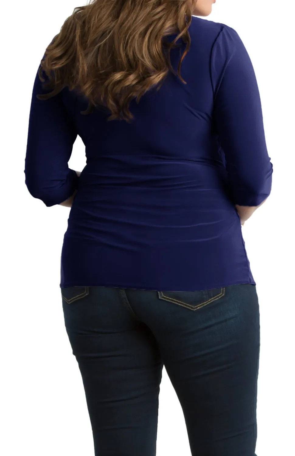 Femme Fatale Faux Wrap Top - Plus