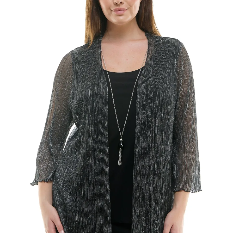 2Fer Pant Set w/ Detachable Necklace - Plus