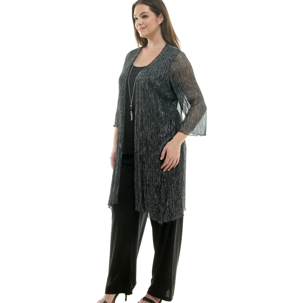 2Fer Pant Set w/ Detachable Necklace - Plus