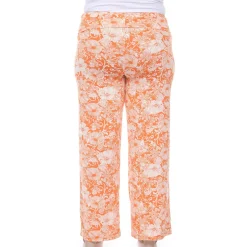 Floral Paisley Palazzo Pants - Plus