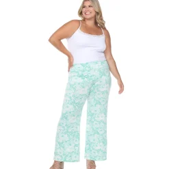 Floral Paisley Palazzo Pants - Plus