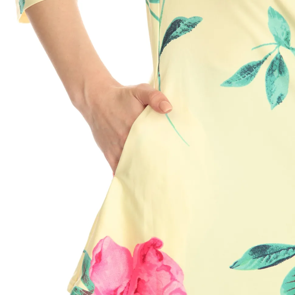 Floral Printed Cold Shoulder Tunic