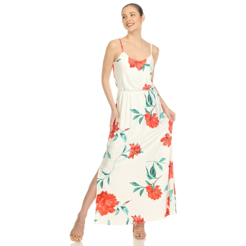 Floral Strap Maxi Dress