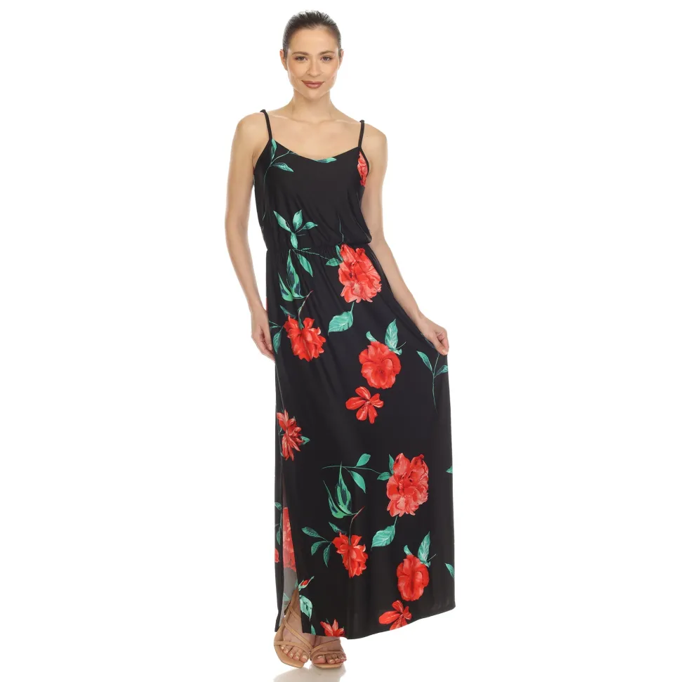 Floral Strap Maxi Dress