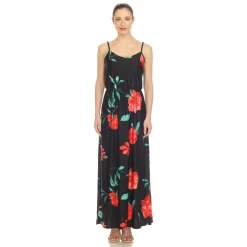 Floral Strap Maxi Dress