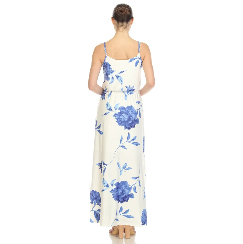 Floral Strap Maxi Dress