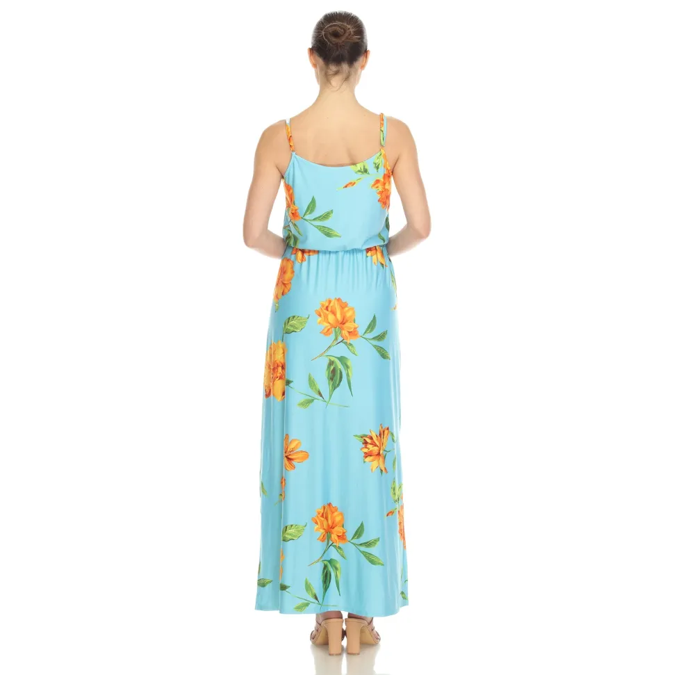 Floral Strap Maxi Dress