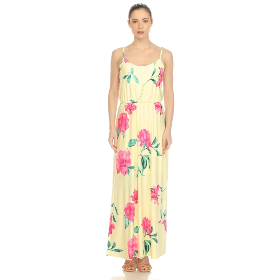 Floral Strap Maxi Dress