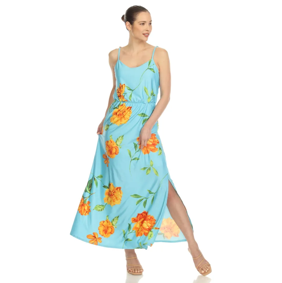 Floral Strap Maxi Dress