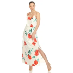 Floral Strap Maxi Dress