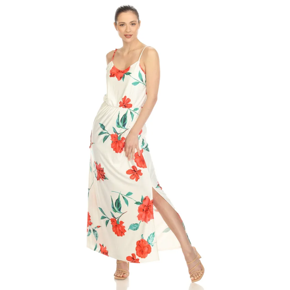 Floral Strap Maxi Dress