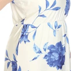 Floral Strap Maxi Dress - Plus