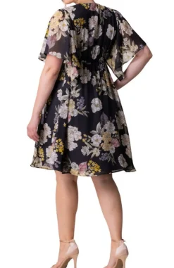 Florence Flutter Sleeve Dress - Plus