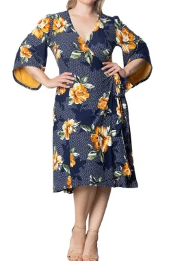 Gemini Wrap Dress - Plus
