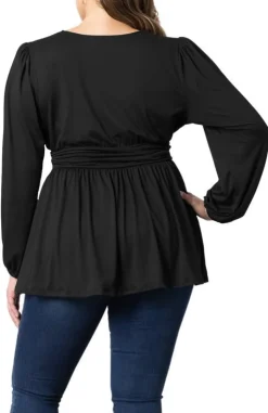 Leah Long Sleeve Tunic Top - Plus