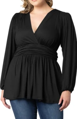 Leah Long Sleeve Tunic Top - Plus