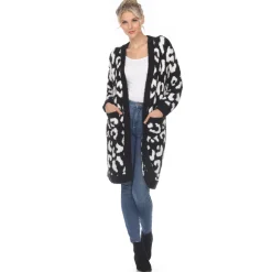 Leopard Print Open Front Cardigan