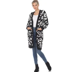 Leopard Print Open Front Cardigan