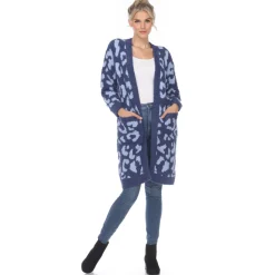 Leopard Print Open Front Cardigan