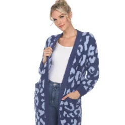 Leopard Print Open Front Cardigan