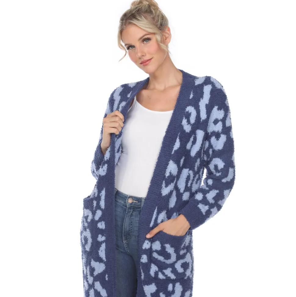Leopard Print Open Front Cardigan
