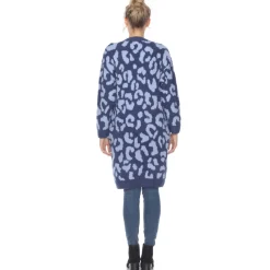Leopard Print Open Front Cardigan