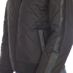 Lightweight Diamond Quilted Puffer Bomber Jacket