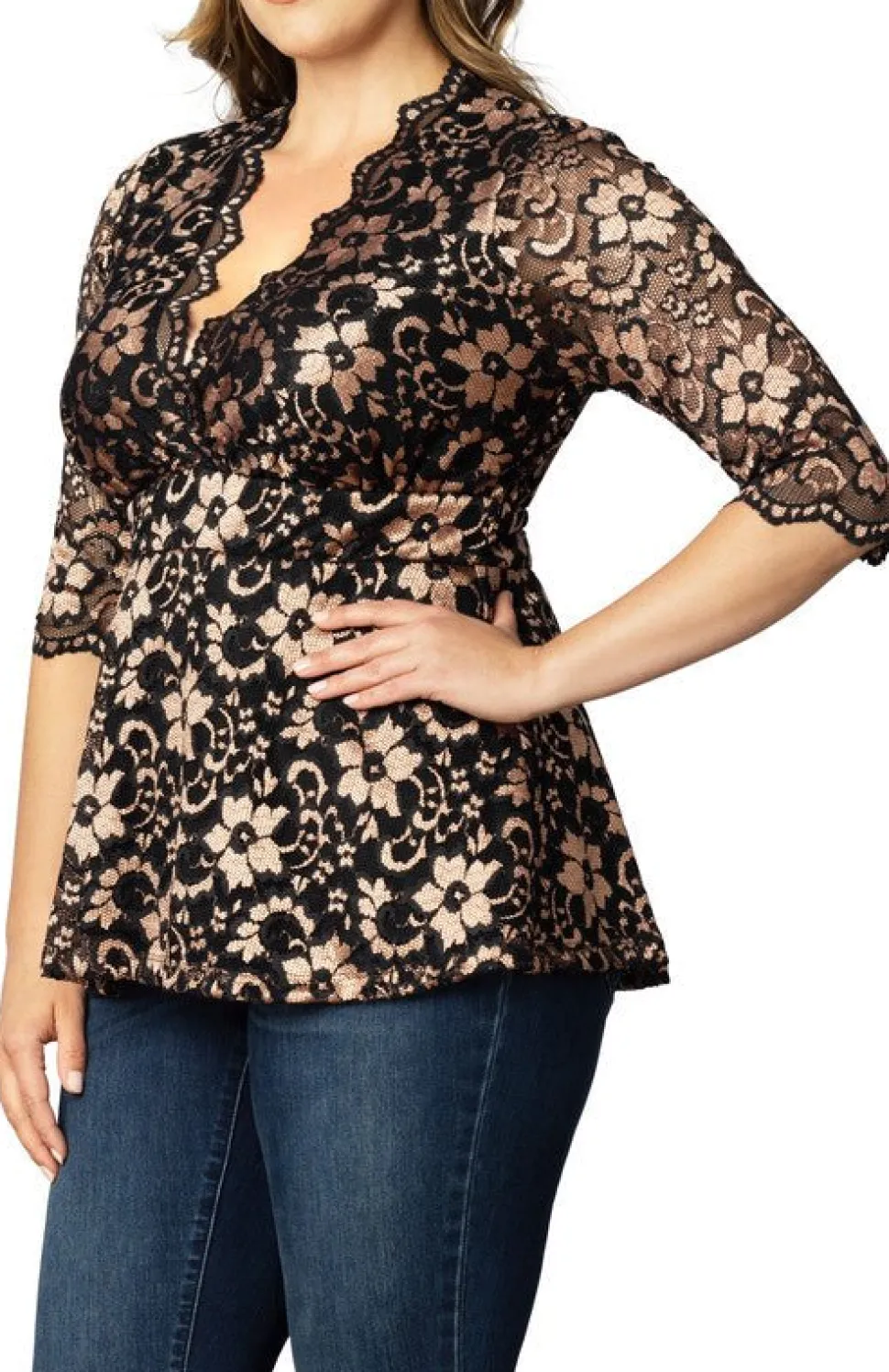 Luxe Lace Top - Plus