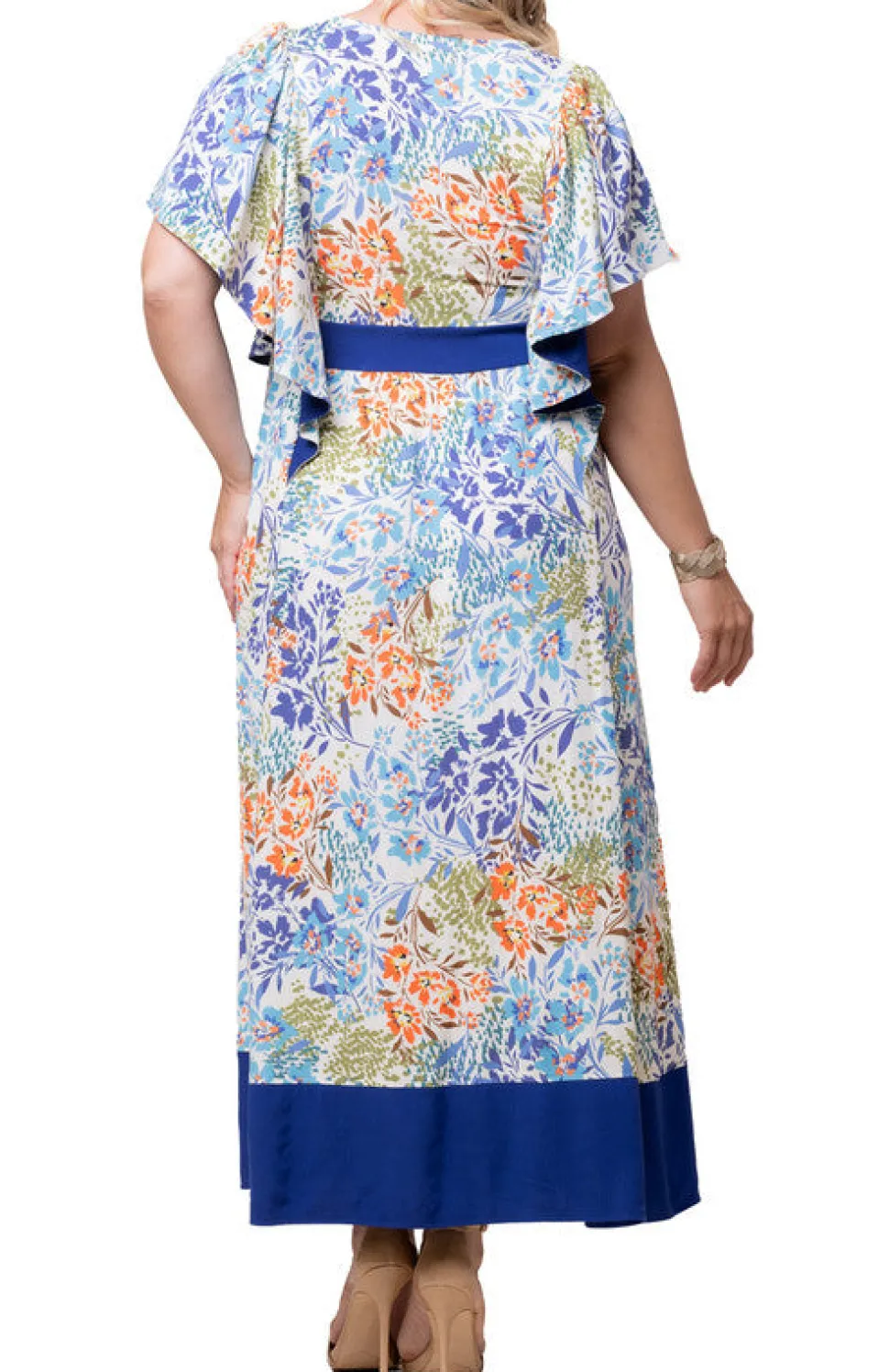 Mediterranean Breeze Maxi Dress - Plus