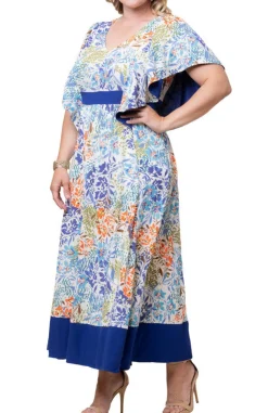 Mediterranean Breeze Maxi Dress - Plus