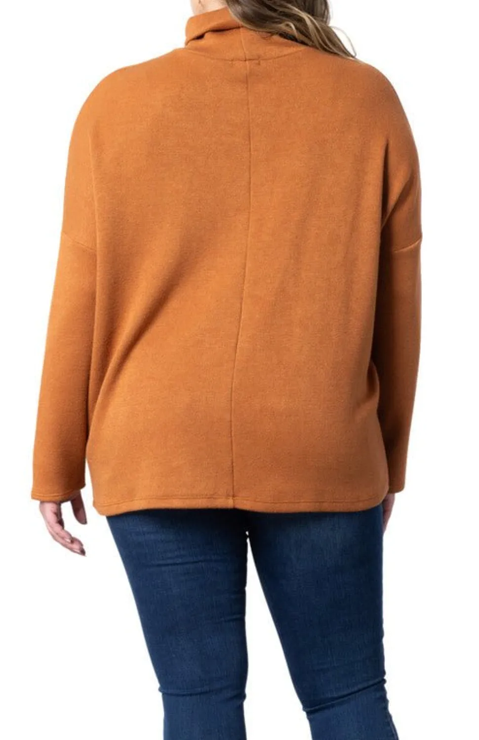 Paris Turtleneck Tunic Sweater - Plus