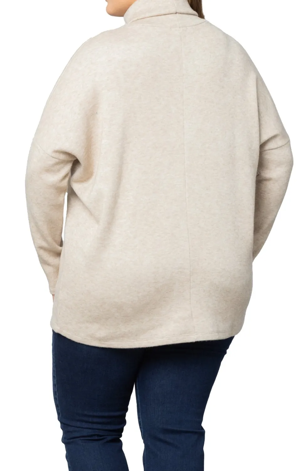 Paris Turtleneck Tunic Sweater - Plus