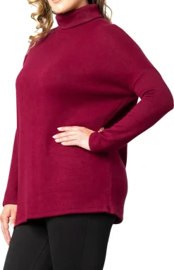 Paris Turtleneck Tunic Sweater - Plus