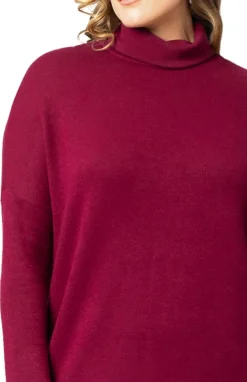Paris Turtleneck Tunic Sweater - Plus