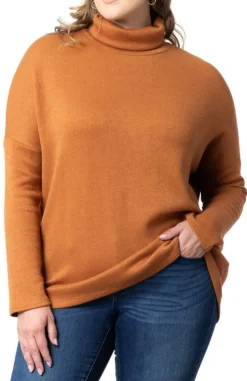 Paris Turtleneck Tunic Sweater - Plus