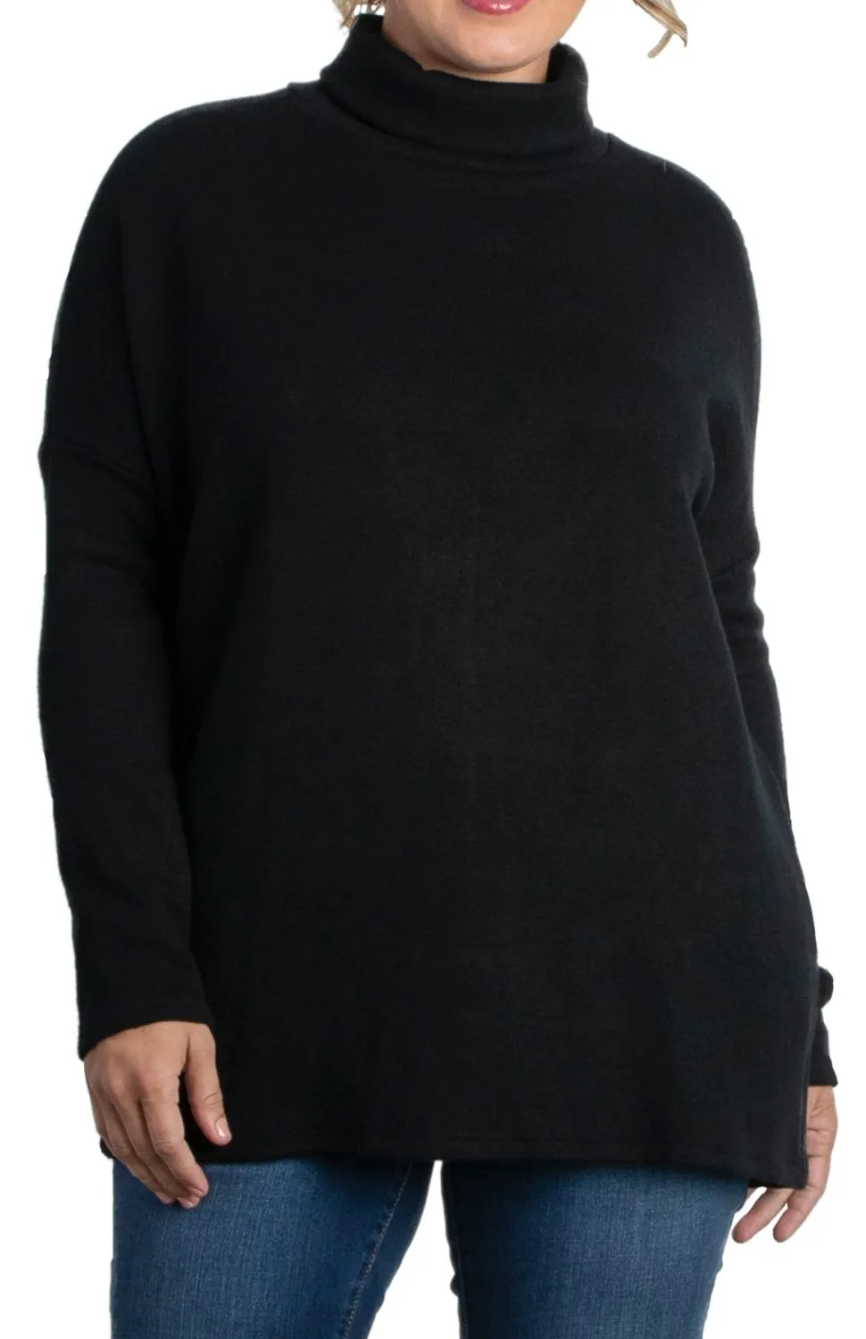 Paris Turtleneck Tunic Sweater - Plus