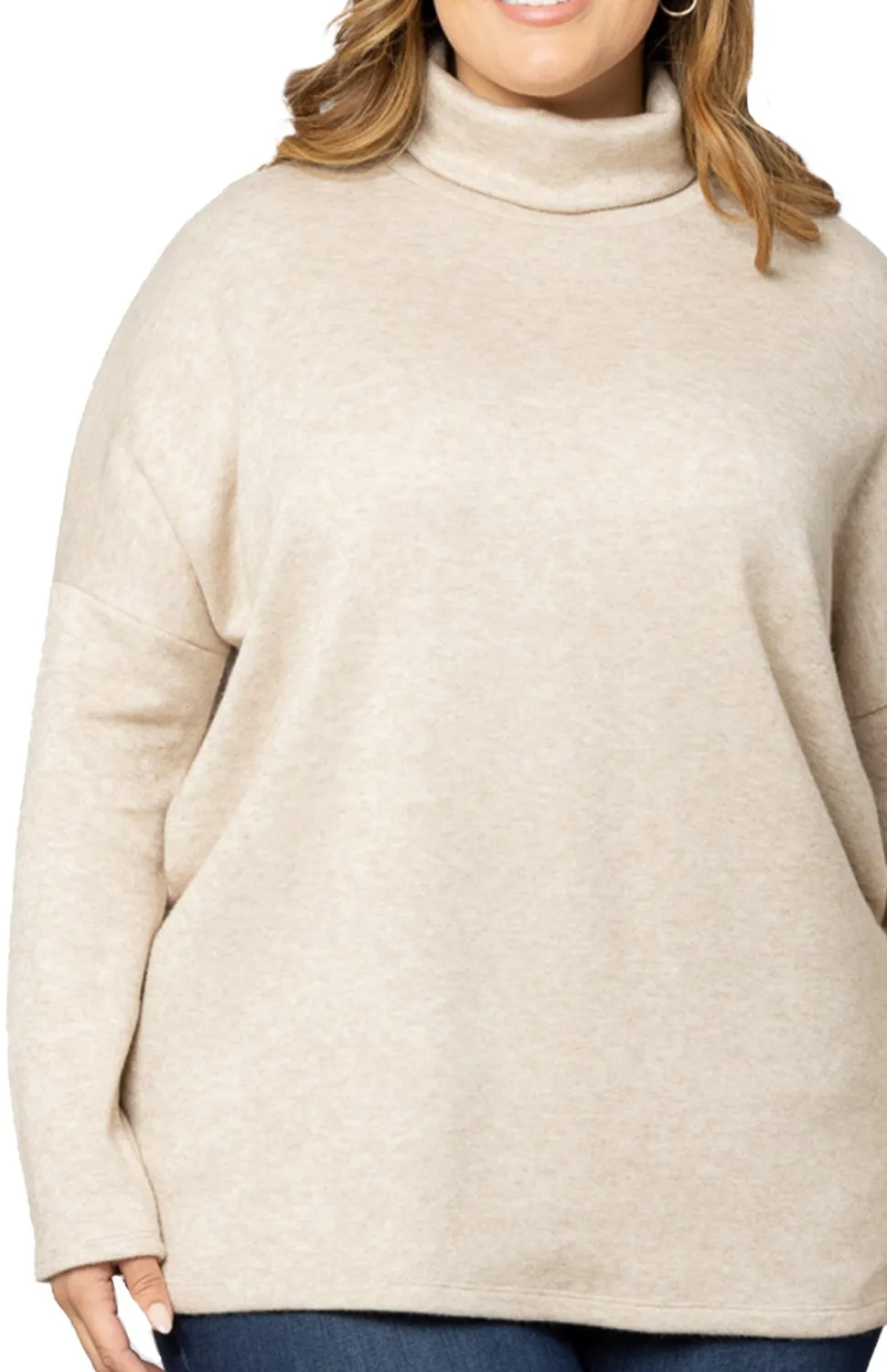 Paris Turtleneck Tunic Sweater - Plus