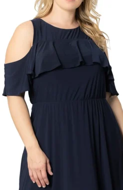 Piper Cold Shoulder Maxi Dress - Plus