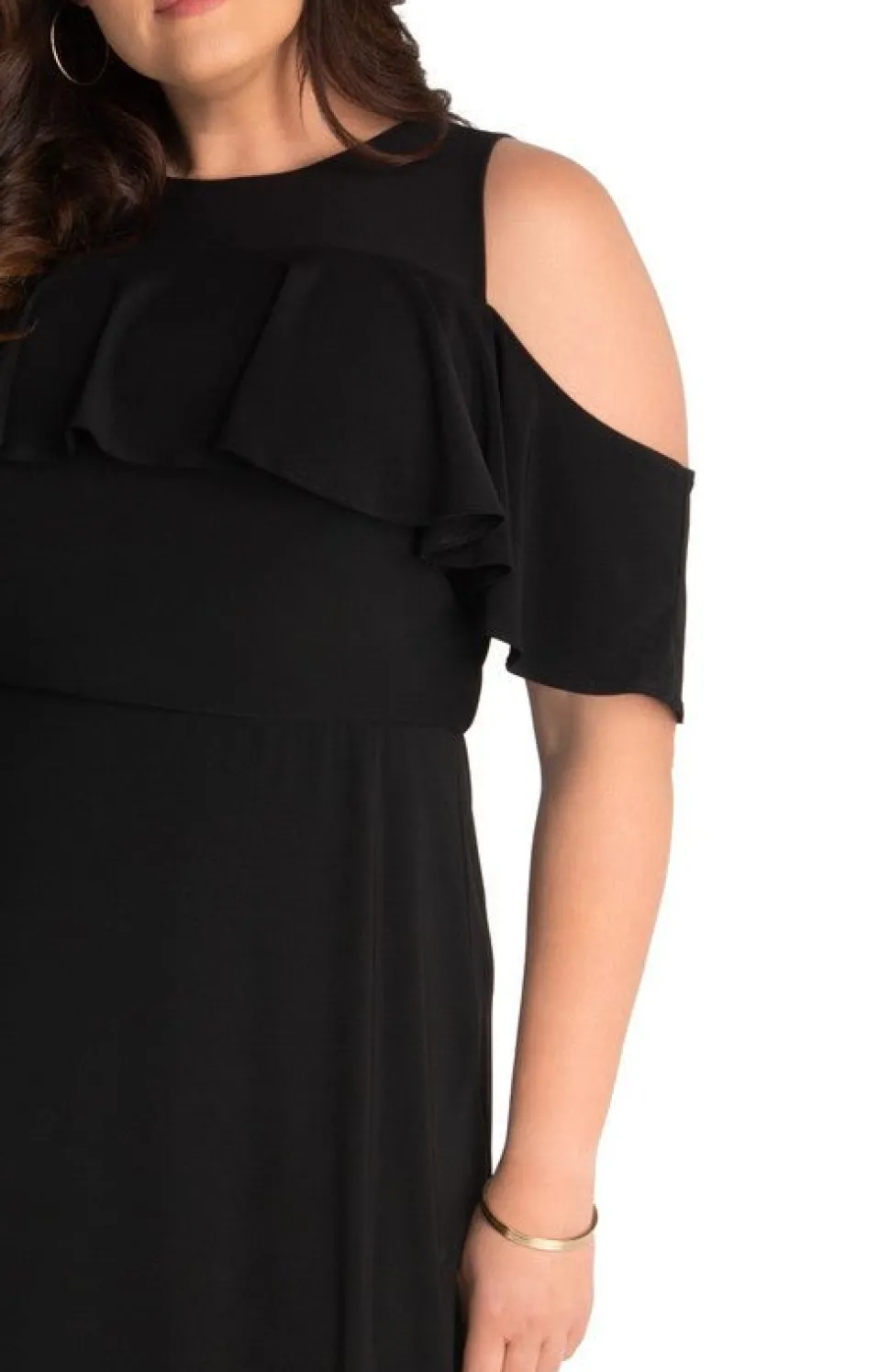 Piper Cold Shoulder Maxi Dress - Plus