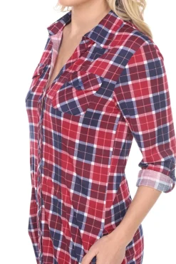 Piper Stretchy Plaid Tunic