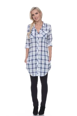 Piper Stretchy Plaid Tunic