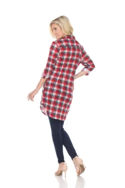 Piper Stretchy Plaid Tunic