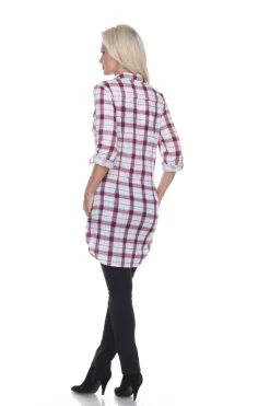 Piper Stretchy Plaid Tunic