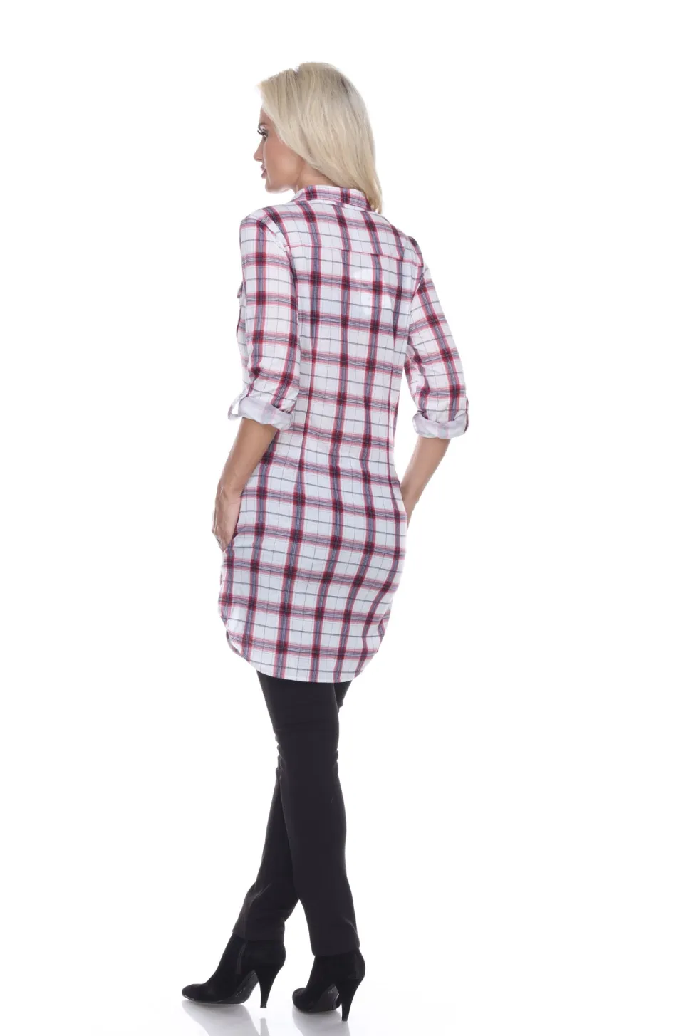 Piper Stretchy Plaid Tunic