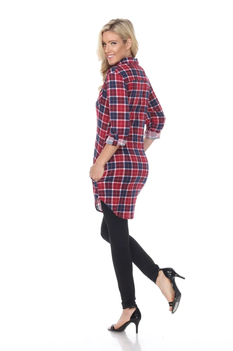 Piper Stretchy Plaid Tunic