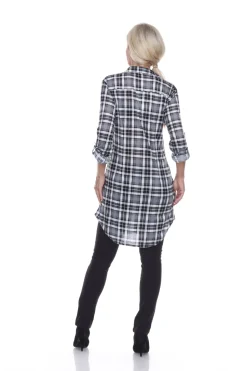Piper Stretchy Plaid Tunic