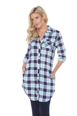 Piper Stretchy Plaid Tunic