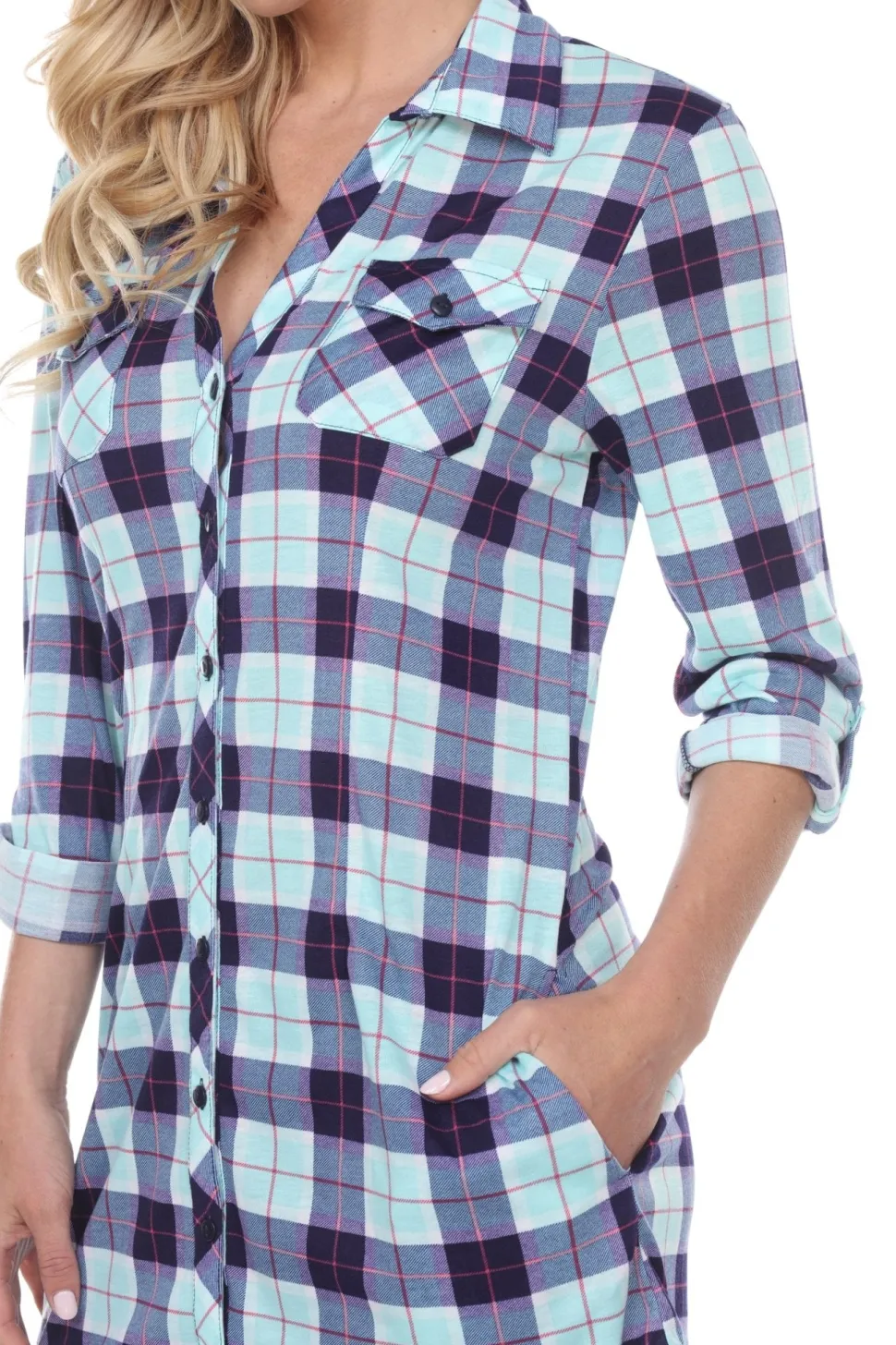 Piper Stretchy Plaid Tunic